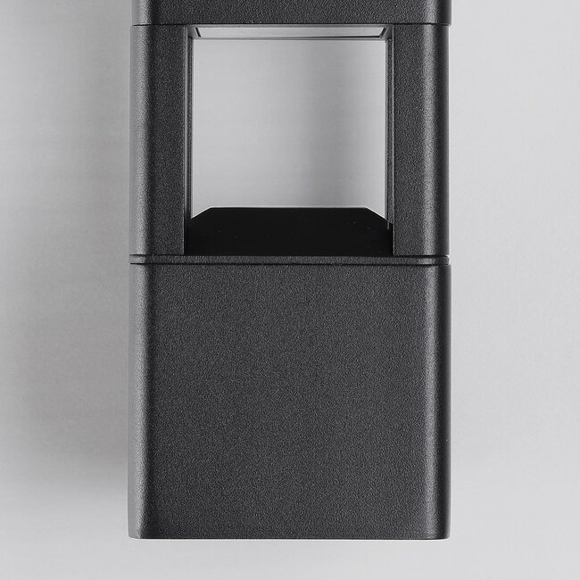 Industrial-Außenwandleuchte Terry - Schwarz mit integrierter LED