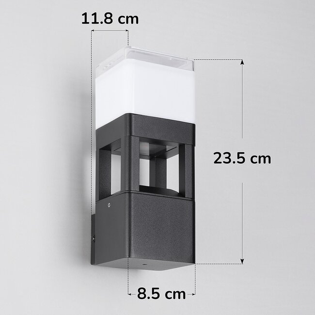 Industrielle Außenwandleuchte Terry - schwarz