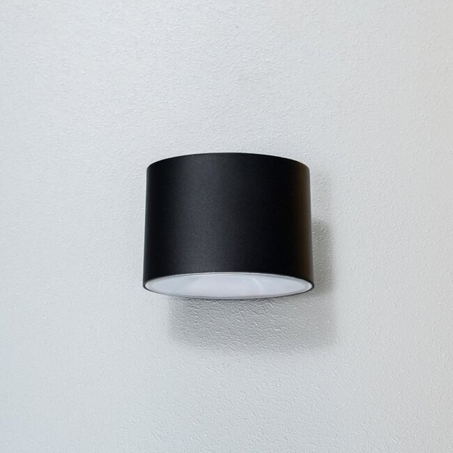Außenwandleuchte Faye - Schwarz mit integrierter LED