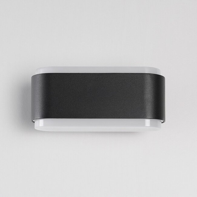 Design-Außenwandleuchte Cale - Schwarz mit integrierter LED