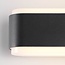 Design-Außenwandleuchte Cale - Schwarz mit integrierter LED