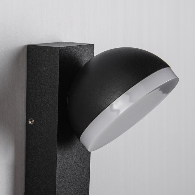 Industrial-Außenwandleuchte Sil - Schwarz mit integrierter LED