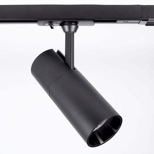 Modernes 1-Phasen-Schienensystem 1,5 Meter mit Liam-Strahlern - schwarz