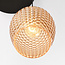 Moderne 3-flammige Pendelleuchte mit amber Glas - Lana