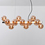 Luxuriöse Pendelleuchte 16-flammig amber Glas - Sunita