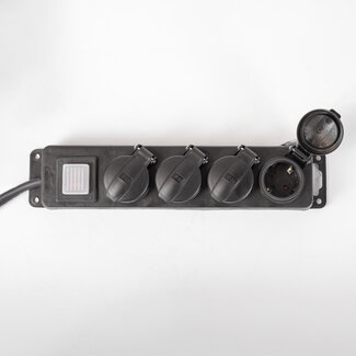 Außensteckdosenleiste IP44 mit 1,5 mm Kabelstärke - 5M