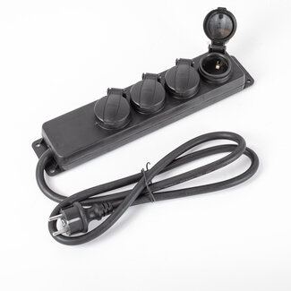 Professionelle Außen-Steckdosenleiste IP44 mit 3x2,5mm² Kabelstärke