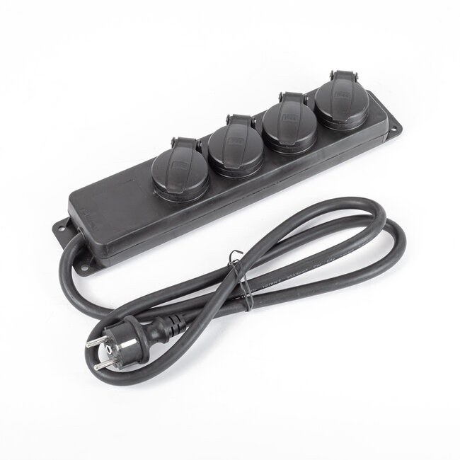 Professionelle Außen-Steckdosenleiste IP44 mit 3x2,5mm² Kabelstärke