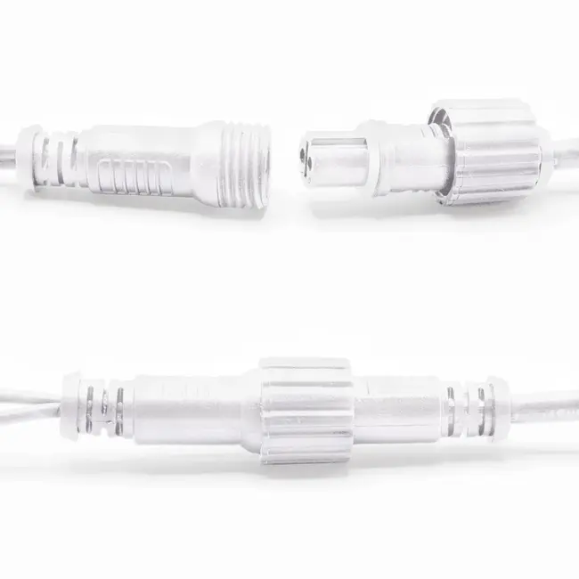 Erweiterbare Netzbeleuchtung weiß | ab 2 m² | 200 LEDs | extra warmweiß | Gummi