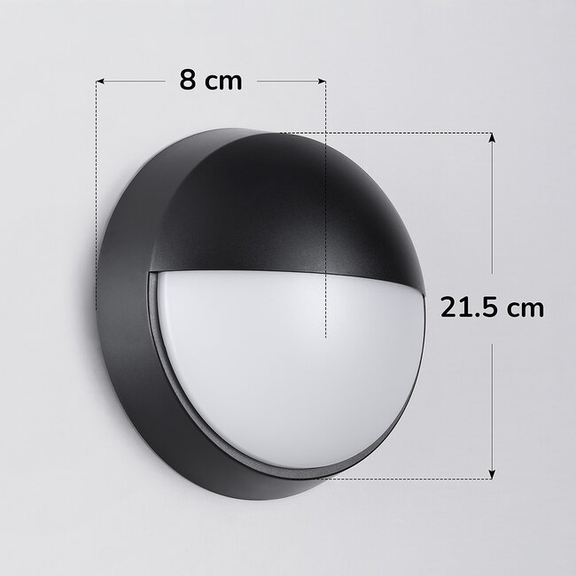 Moderne Wandleuchte mit einstellbarer Lichtfarbe