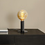 Tischlampe Niek - schwarzes offenes Design aus Metall