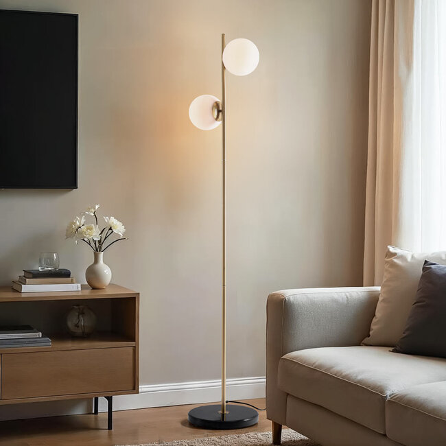 Stehlampe 2-flammig Phae