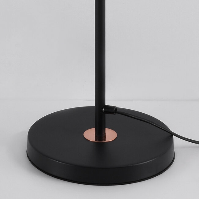 Stehleuchte mit schwenkbarem Schirm - Freddie - Schwarz