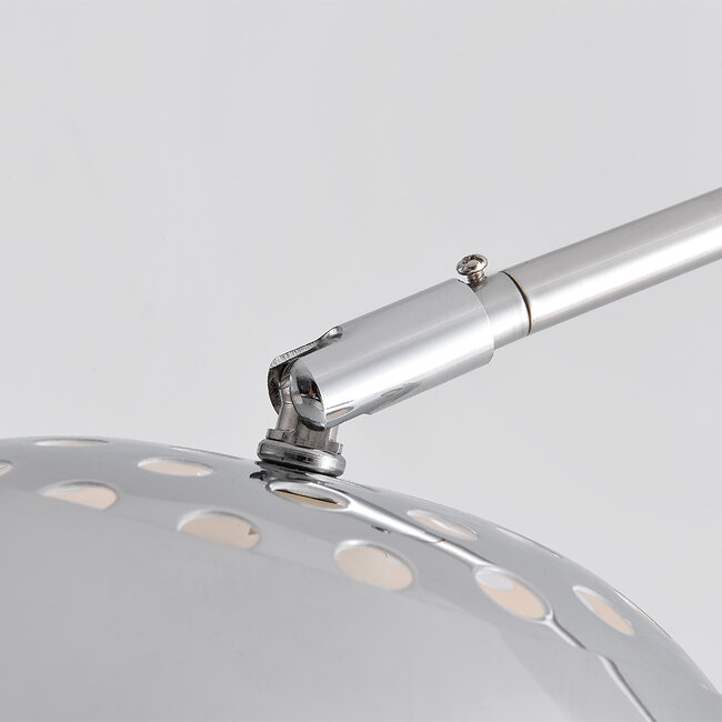 Gebogene Stehleuchte Bowie - Chrom