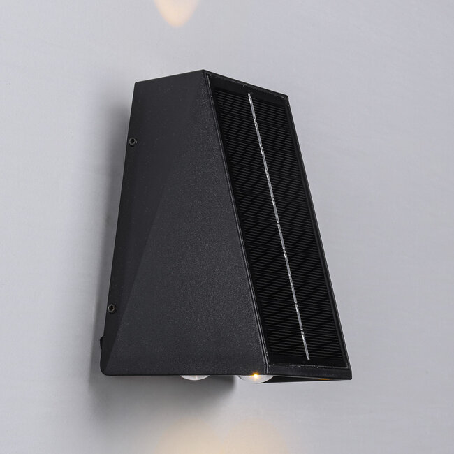 Solar-Außenwandleuchte Takis - schwarz