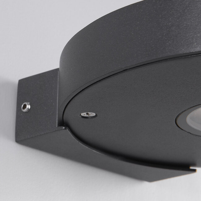 Kompakte Solar-Wandleuchte mit Sensor Mea