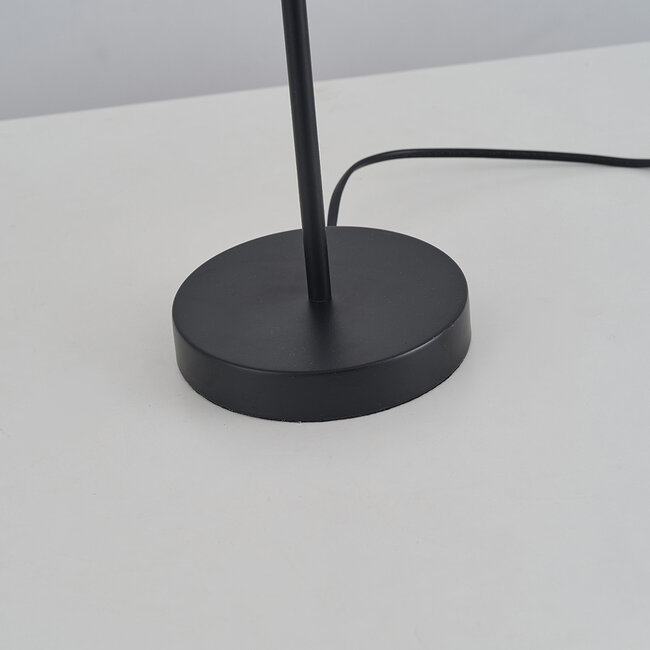 Tischlampe mit Rauchglas - Lor