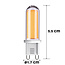Dimmbarer G9 LED-Spot, klares Glas, 2700K, 4,2W
