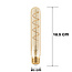 E27 dimmbare Röhrenlampe Amber mit Spirale 18,5 cm, 4W, 1600K