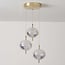 3-flammige Pendelleuchte Hopea mit 3-stufig dimmbarer LED - Gold