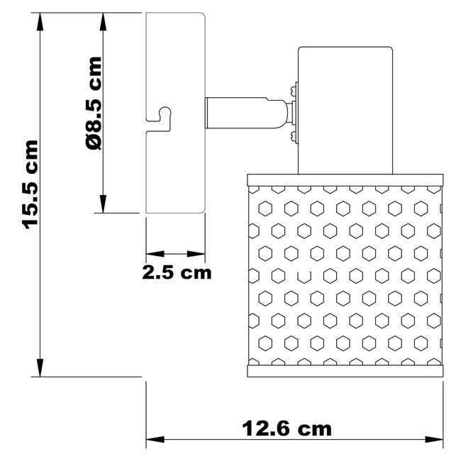 Industrielle Deckenleuchte - Fori