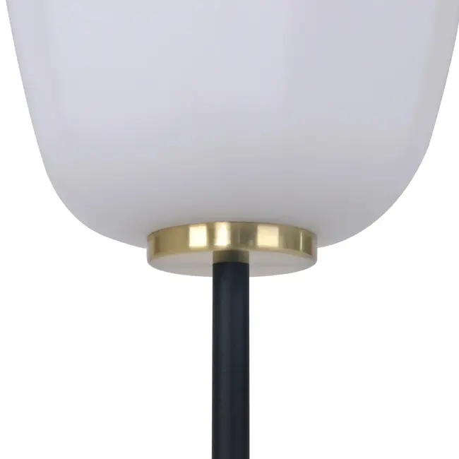 Stehlampe mit weißem Glas - Karsten