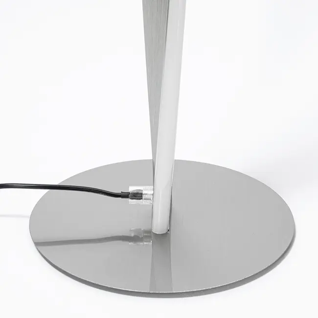 Gedrehte Stehlampe Locke - Nickel satiniert