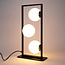 Zeitgenössische Tischlampe schwarz - Tris