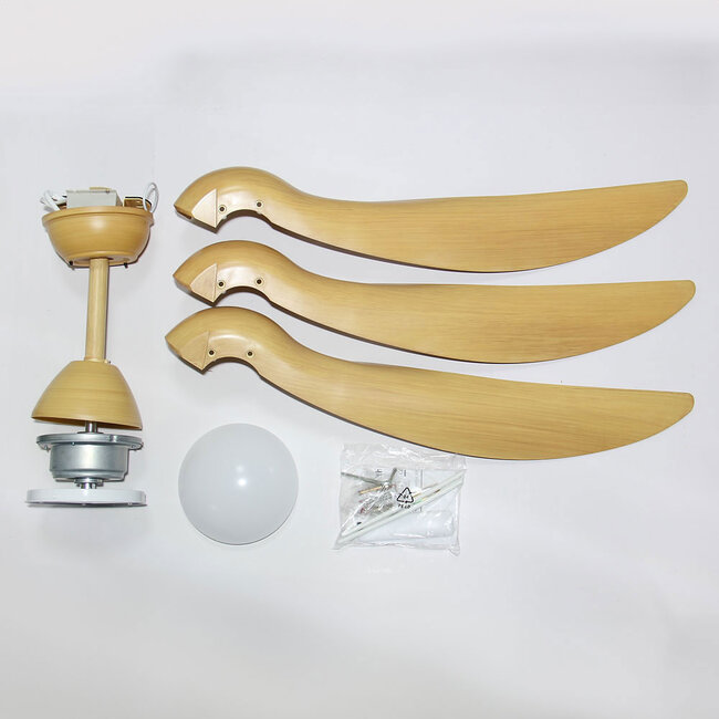 Deckenventilator Wieke mit LEDs und einstellbarer Farbtemperatur