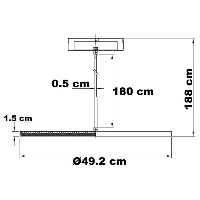 3-stufig-dimmbare Hängelampe Taysa