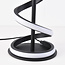 Tischlampe Caz mit gedrehtem schwarzen Rahmen und integrierter LED