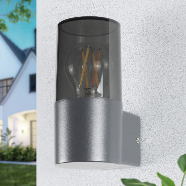 Moderne Wandleuchte rauchgrau