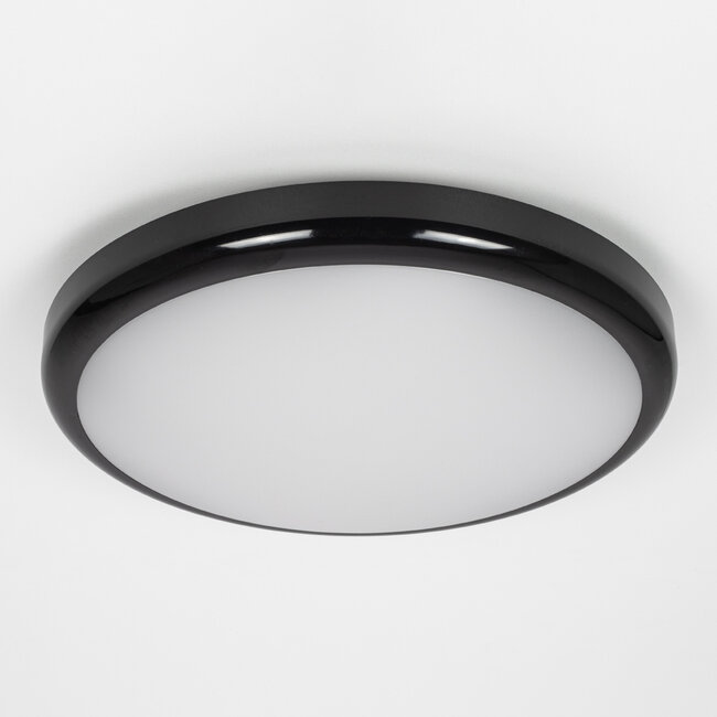 Deckenleuchte mit Notfunktion | CCT-Schalter 3000K/4000K/6500K | Schwarz