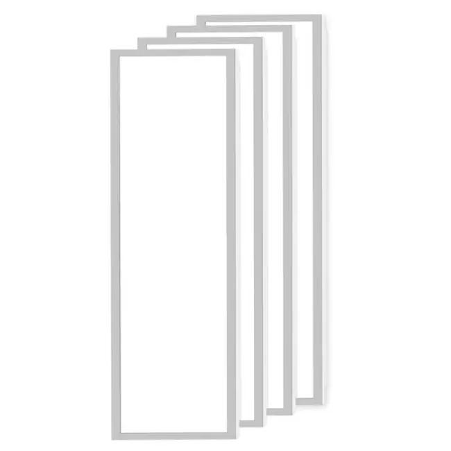 Set von 4 LED Panels, 120x30cm, UGR<22, 24W, 4000K - 125lm/W