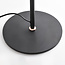 Stehlampe Kisho mit 2 Strahlern in Schwarz mit goldenen Details
