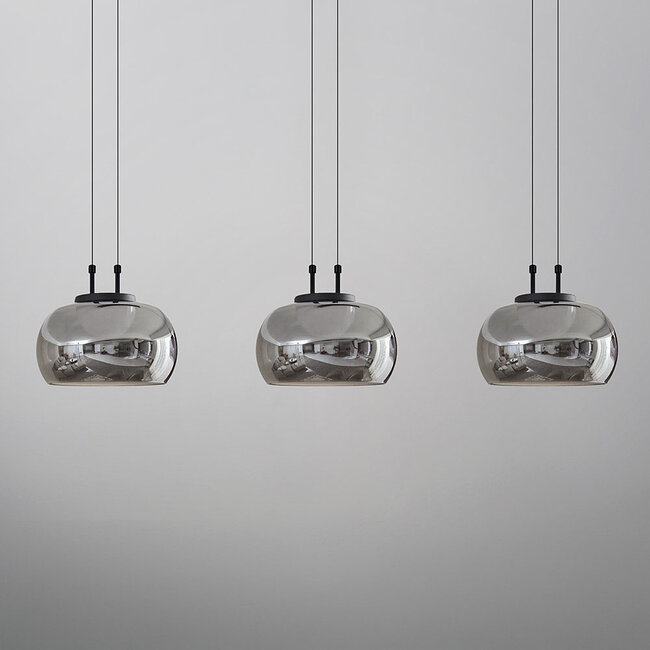 Pendelleuchte mit Rauchglas, 3-stufig dimmbar - Gujo