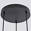 Design-Pendelleuchte Pella, 3-flammig - Rauchglas