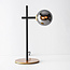 Tischlampe Glenn - Rauchglas mit Spiegeleffekt