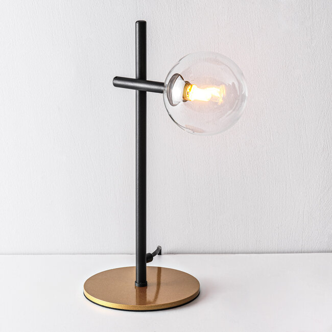 Tischlampe Glenn - Transparentes Glas