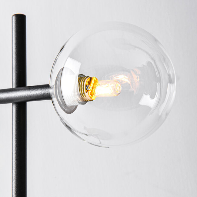 Tischlampe Glenn - Transparentes Glas