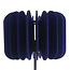 Stehlampe Lenthe aus PET-Filz - Marineblau