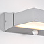Wandlamp buiten Onyx met sensor - zilver