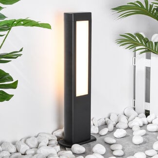 Industriële zwarte staande buitenlamp - Stein