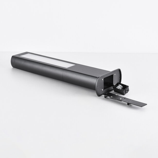 Industriële zwarte staande buitenlamp - Stein