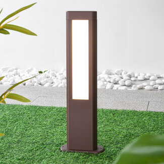 Industriële staande buitenlamp Stein - bruin