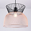 Moderne hanglamp zwart met koper - Netti