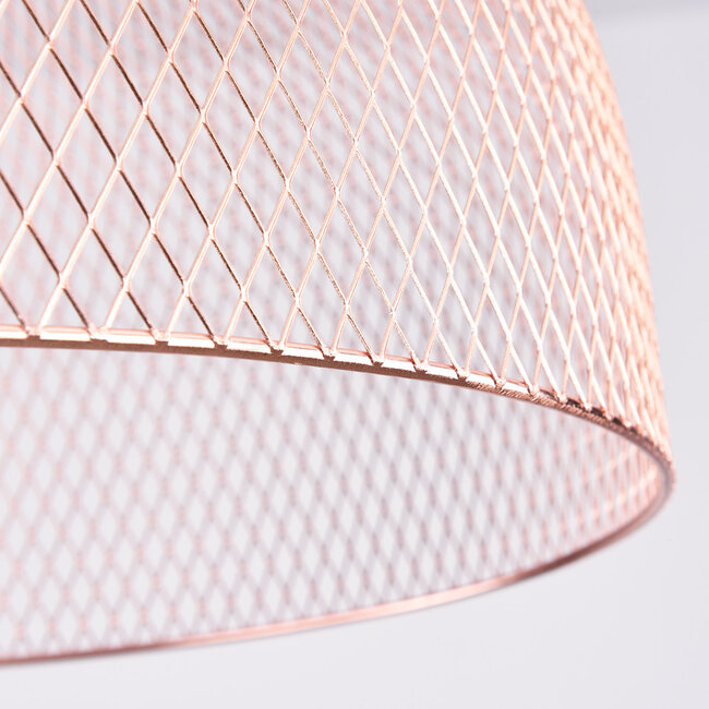 Moderne hanglamp zwart met koper - Netti