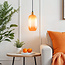 1-lichts hanglamp Anne - oranje glas