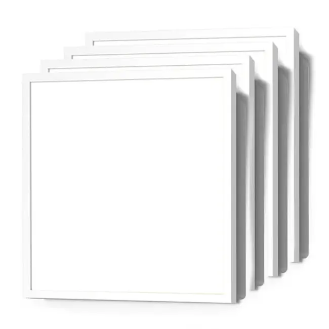 Set van 4 LED panelen, 60x60cm, 24W, 4000K - 125lm/W