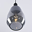 1-lichts hanglamp Mala smoke glas - langwerpig glas